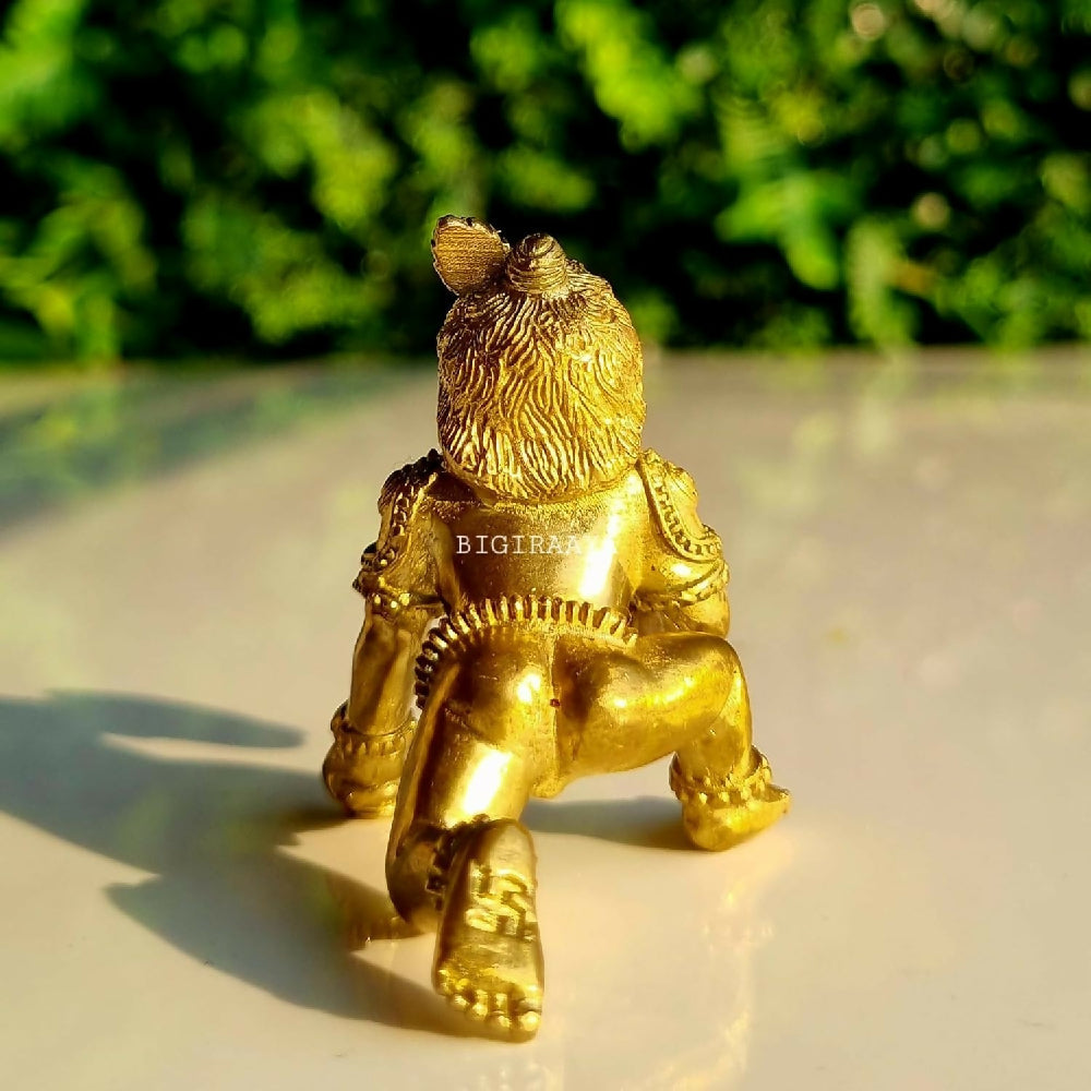 Image 4 of Pure Brass Bal Gopal Statue