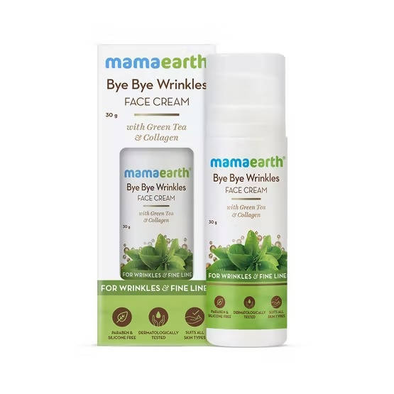 Image 1 of 30 gm / Pack of 1 for the product Mamaearth Bye Bye Wrinkles Face Cream For Wrinkles & Fine Lines