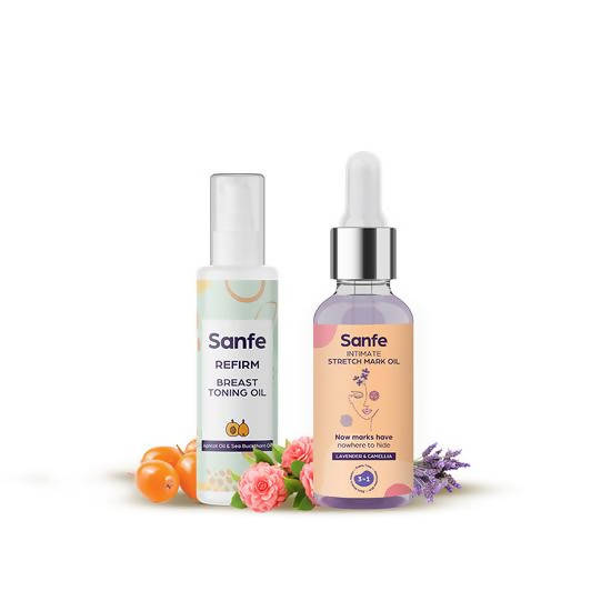 Image 1 of Combo Pack / Pack of 1 for the product Sanfe Intimate Stretch Mark Oil And Refirm Breast Toning Oil