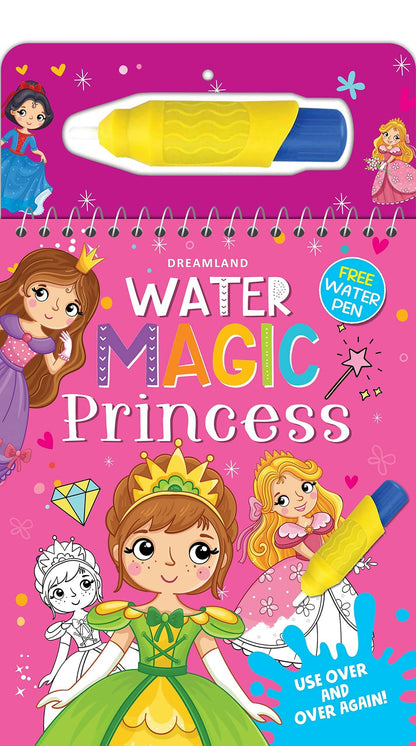 Image 1 of Spiral Binding for the product Dreamland Water Magic Princess- With Water Pen - Use over and over again : Children Drawing, Painting & Colouring Spiral Binding