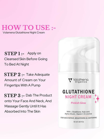 Image 3 of Volamena Glutahione Night Cream With L Glutathione For Skin Brightening