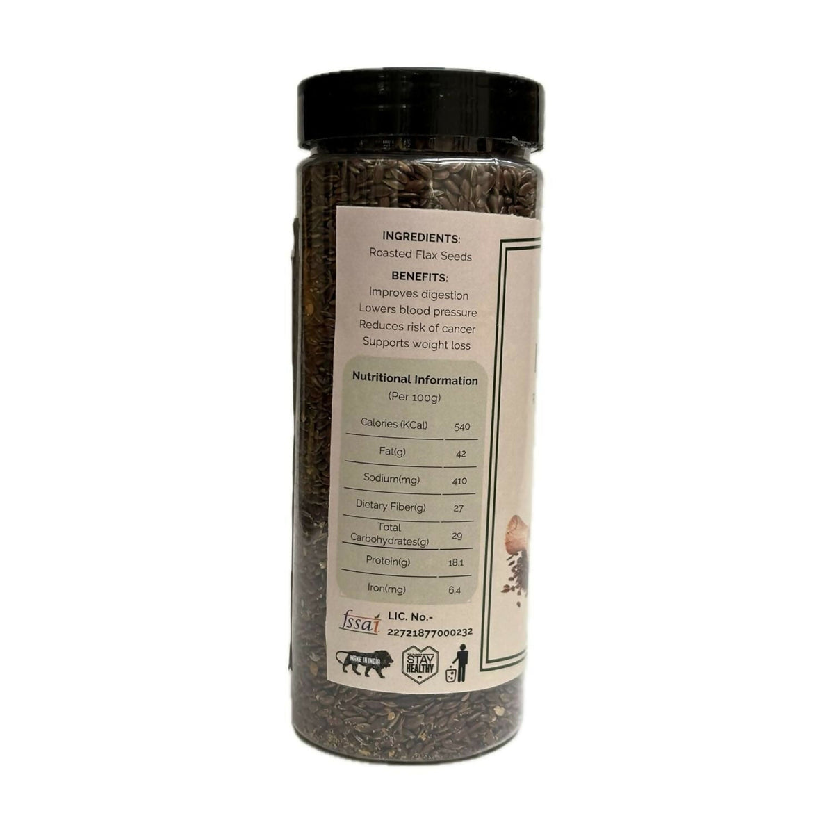 Image 4 of Poddar Farms Premium Roasted Flax Seeds