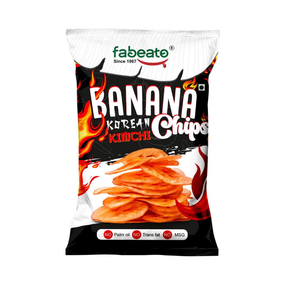 Image 1 of Fabeato Korean Kimchi Flavor Banana Chips (60g)