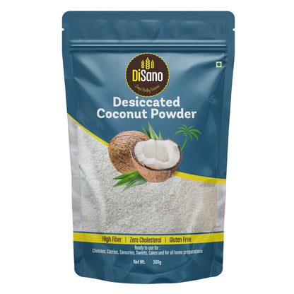 Image 1 of Disano Desiccated Coconut Powder, No added Sugar or Flavour, 500g