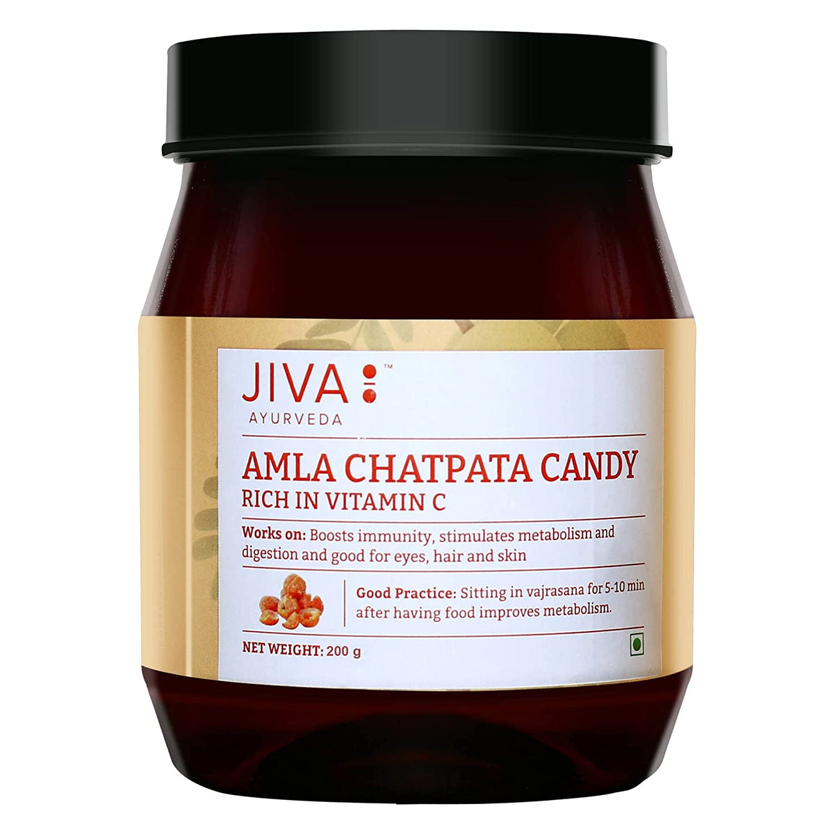 Image 1 of 200 gm / Pack of 1 for the product Jiva Ayurveda Chatpata Amla Candy