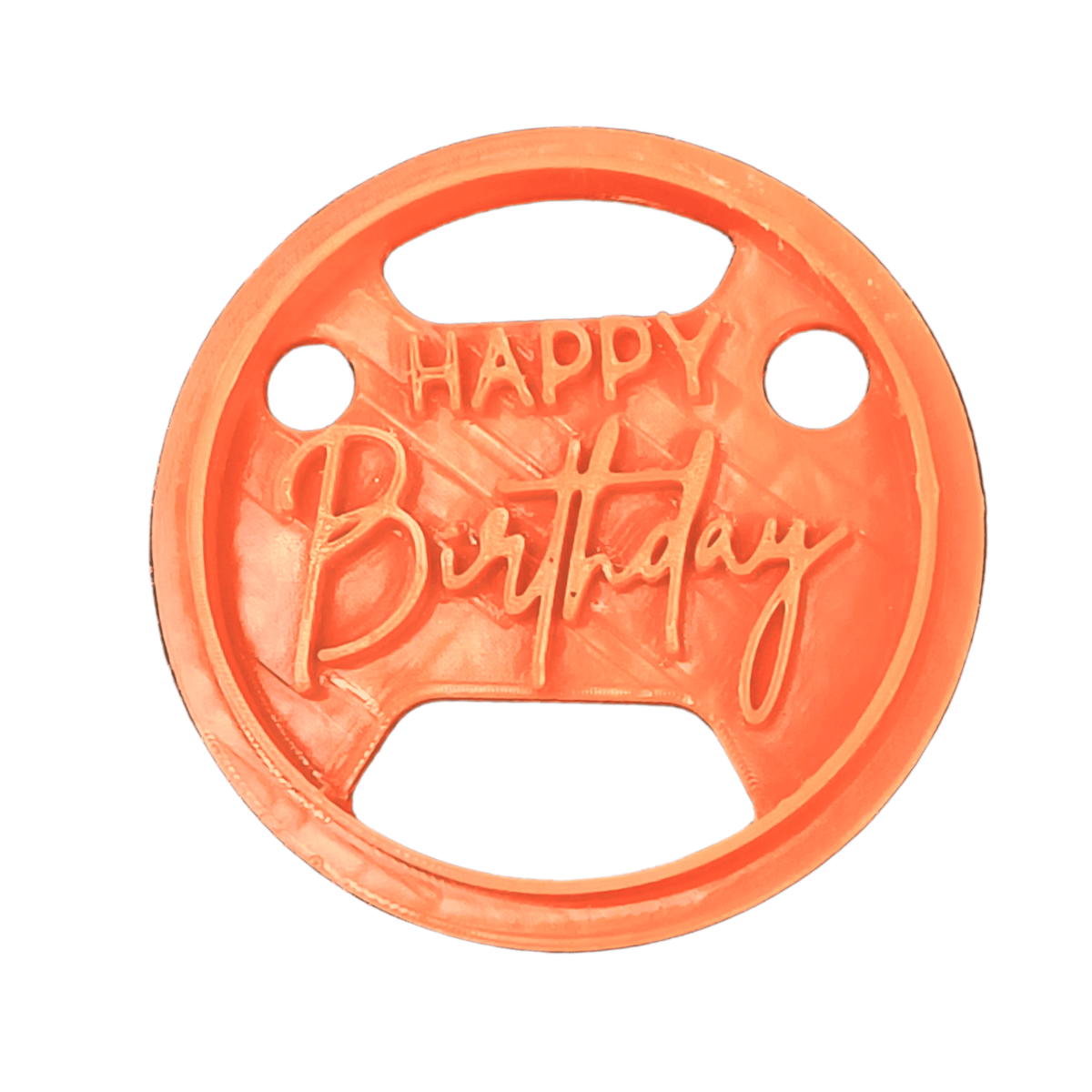 Image 1 of Default Title for the product Confect Toppers Cutters | Congratulations Topper Cutter | Fondant Cutter | (Happy Birthday 02)