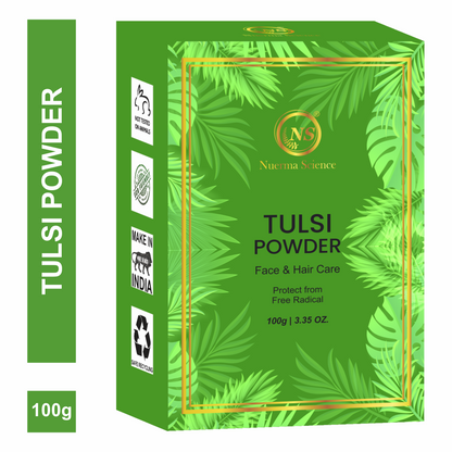 Image 1 of 100 gm / Pack of 1 for the product Nuerma Science Tulsi Natural Powder For Face & Hair Care