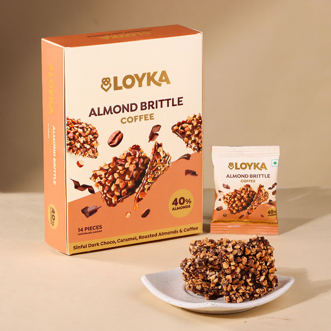 Image 1 of Loyka Almond Brittle Coffee 14 Pcs Box