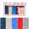 Image 1 of 100 gm / Pack of 1 for the product Confect Heart Sprinkles | Captain's Colors Patriotic Sprinkles