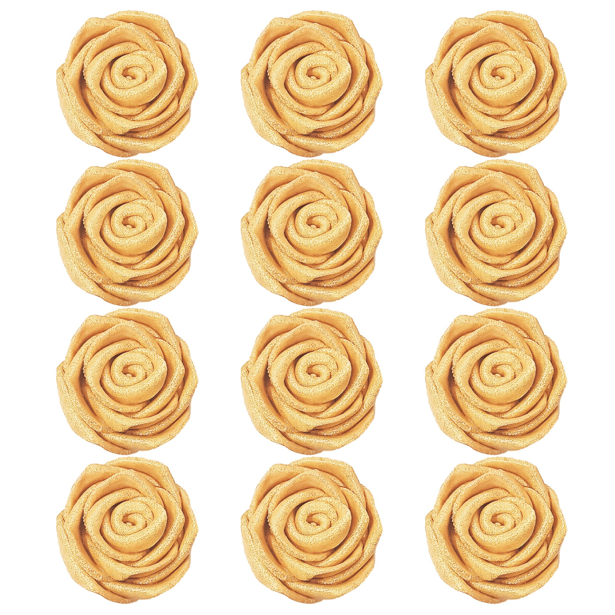 Image 1 of Default Title for the product Confect Champagne Gold | Edible Metallic Sugar Roses Topper