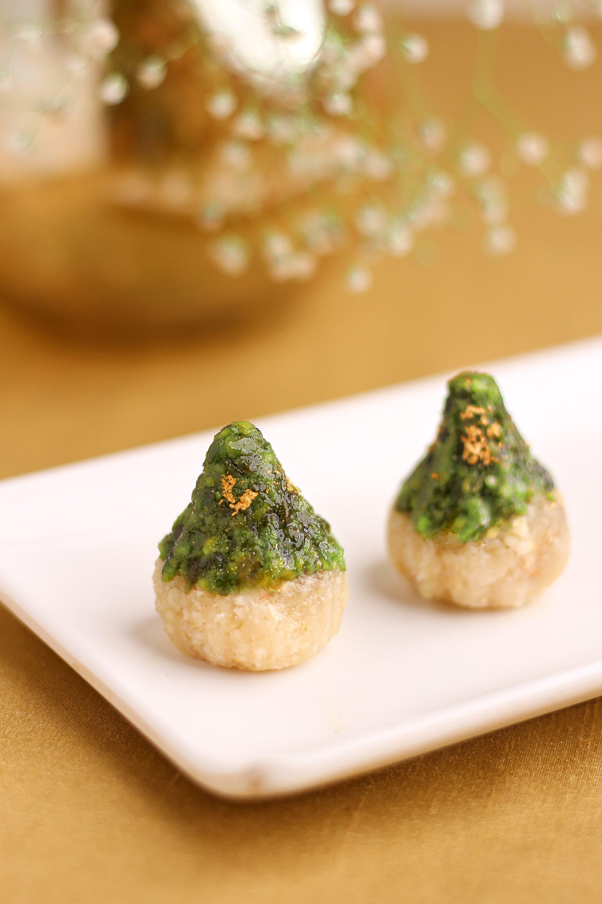 Image 2 of Box of 8 for the product Misree Pista and Cashew Modak