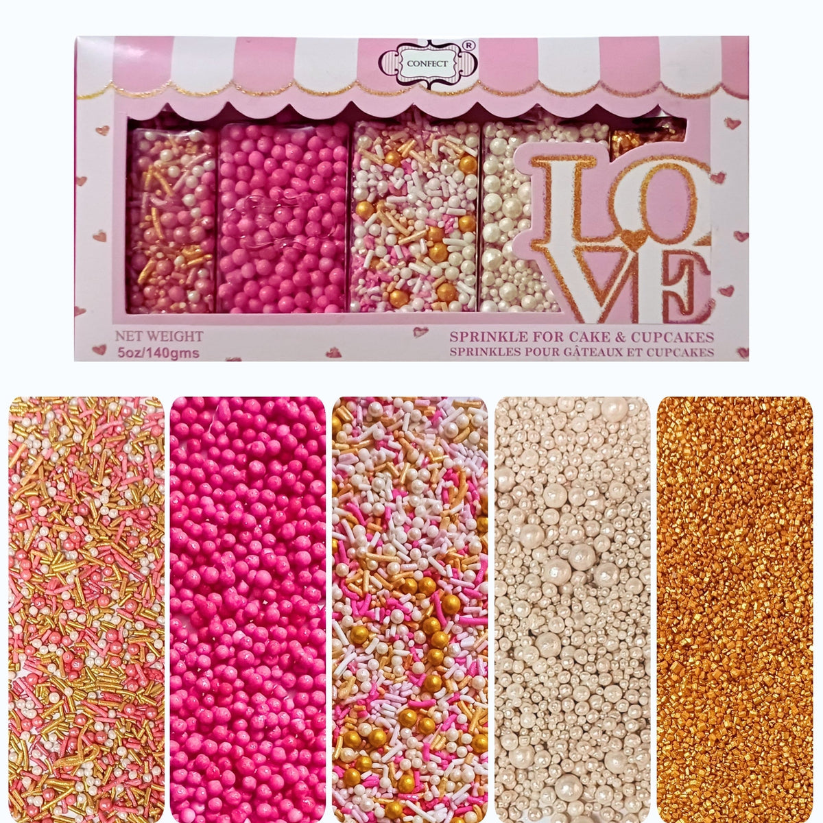 Image 1 of 100 gm for the product Confect Fusion Mashup Sprinkles FM Multipack 33