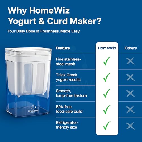 Image 4 of HomeWiz Hung Curd Maker 1100ml with Fine Steel Mesh