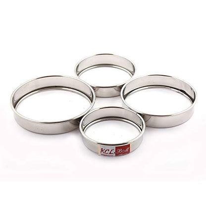 Image 1 of Default Title for the product KCL Stainless Steel Round Hot Pot Stand Matka Stand Set of 4
