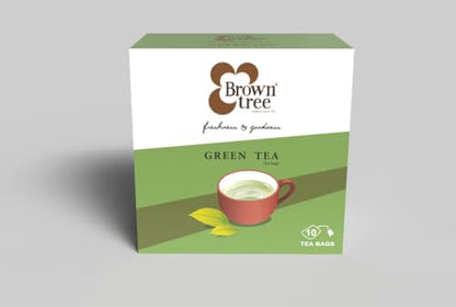 Image 1 of 10 bags for the product Brown tree Green Tea Bags