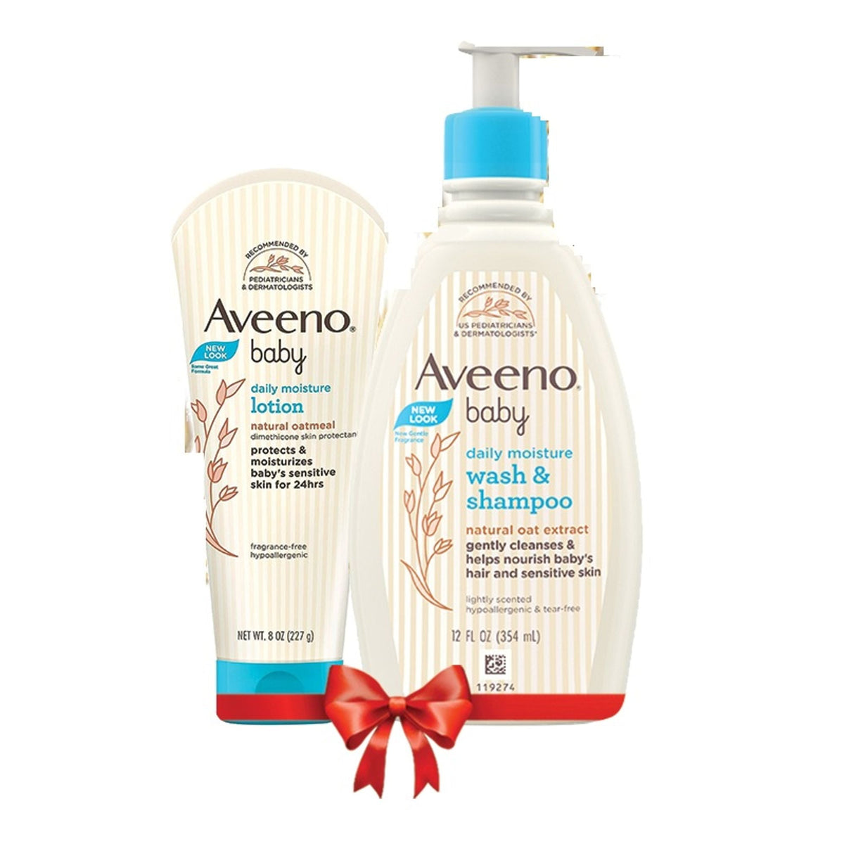 Image 10 of Aveeno Baby Daily Moisturizing Lotion & Wash Shampoo Combo | Dry, Itchy & Sensitive Skin
