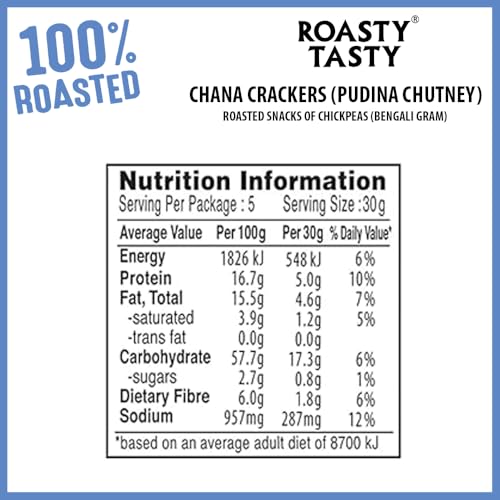 Image 2 of Roasty Tasty Chana Cracker Pudina Chutney 200G Pack of 2