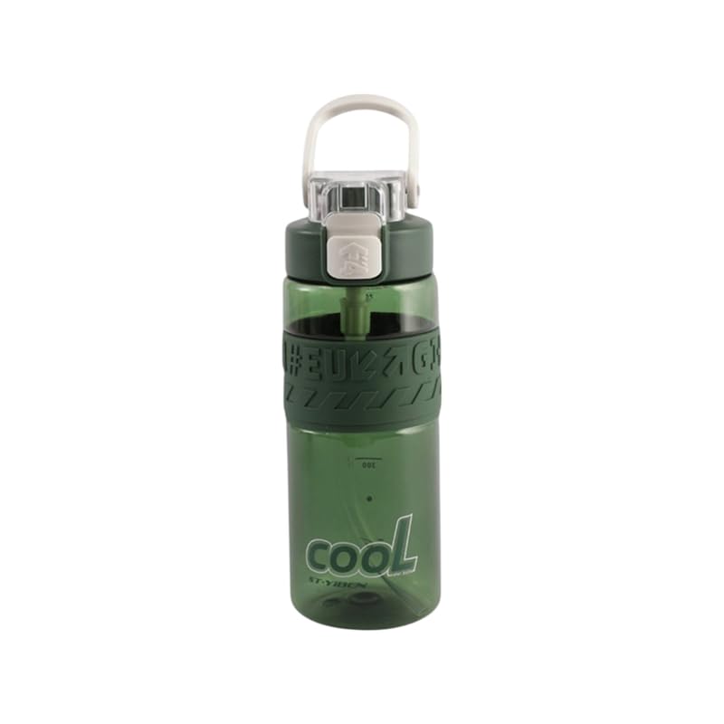Image 4 of Green for the product Aarvi Decor Studio Bubble BPA-Free Plastic Water Bottle