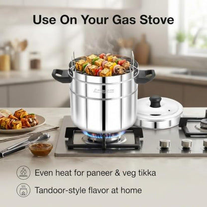 Image 7 of Expresso Stainless Steel Multipurpose Gas Tandoor Oven