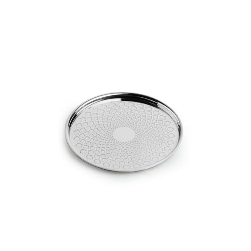 Image 3 of ExclusiveLane Mughal Arc Hand-Etched Stainless Steel Coasters Set of 4