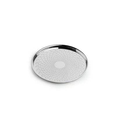 Image 3 of ExclusiveLane Mughal Arc Hand-Etched Stainless Steel Coasters Set of 4