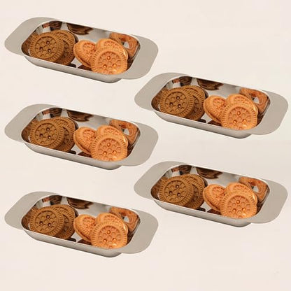 Image 4 of Pack of 5 for the product Spillbox Stainless Steel Idly Sambar Plate