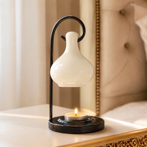 Image 6 of Off-White for the product Pure Source India Ceramic Aroma Oil Diffuser Hanging Burner