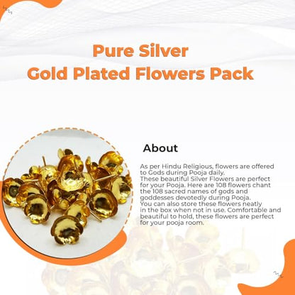 Image 3 of Dista Silvers Gold Plated Flowers Pack of 108 20g