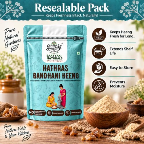 Image 6 of SAATYAKI NATURALS Organic Hathras Bandhani Heeng Powder - 50gm