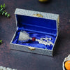 Image 1 of Default Title for the product Webelkart Premium Handicrafted Peacock Silver Plated Pooja Bell (5.5" Inches)