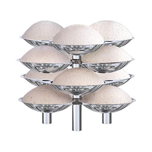 Image 1 of Default Title for the product Hawkins Stainless Steel Idli Stand - 12 Idlis, (For 5 Litre and bigger Pressure Cooker), Silver (SSID5)