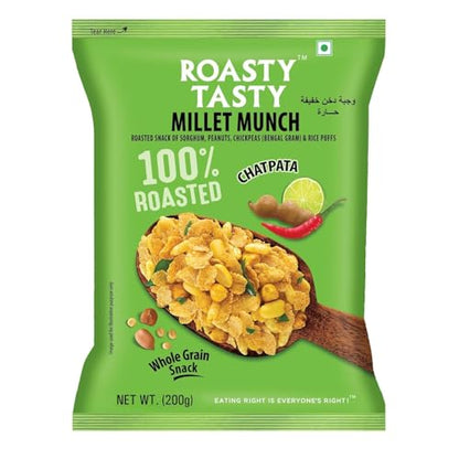 Image 1 of 200 g (Pack of 1) for the product Roasty Tasty Millet Munch Chatpata 200g