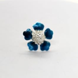 Image 2 of Dista Silvers Blue Color Flowers Pack of 5 Pcs Total 11g
