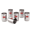 Image 1 of Default Title for the product HAZEL Stainless Steel Glasses for Water & Juice 350 ml Set of 6