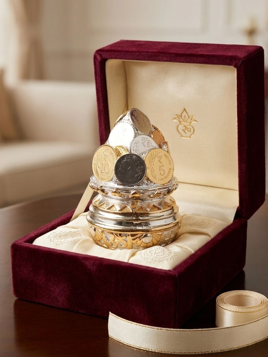 Image 2 of THE HOME CO. 24K Gold-Plated Kalash