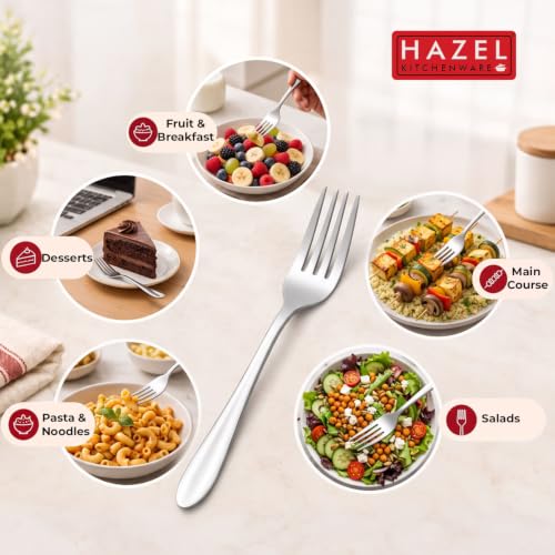 Image 6 of HAZEL Stainless Steel Fork Set of 6 16cm
