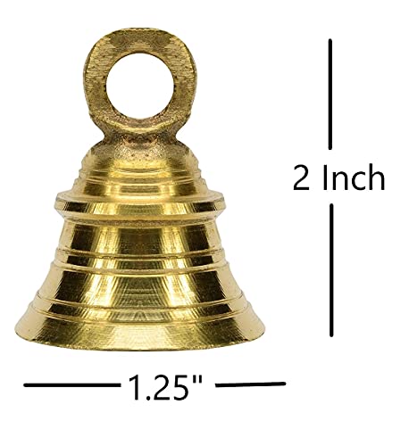 Image 7 of Uapan Brass Hanging Bell For Festival Home Decoration With J Hock