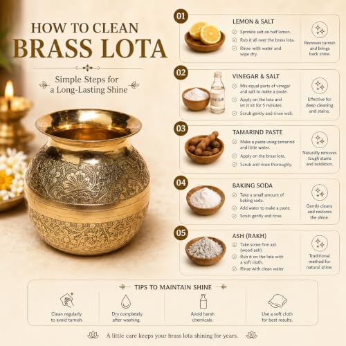 Image 6 of Pure Source India Brass Pooja Kalash Lota 650 ml