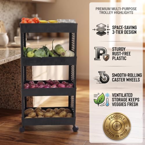 Image 4 of HomeWiz Kitchen Rack 4-Layer