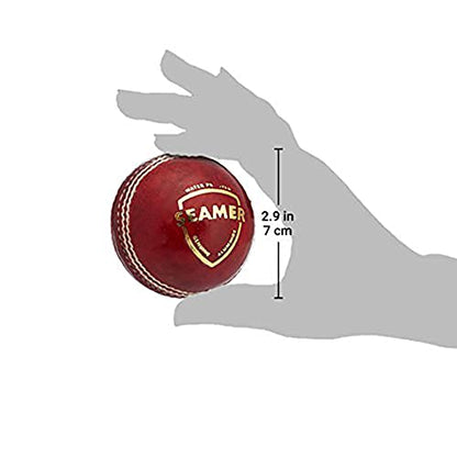 Image 3 of SG Cricket Balls SEAMER Red