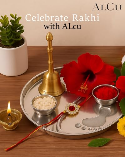 Image 5 of ALCU Pooja Thali for Diwali & Navratri (Silver)