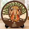 Image 1 of Default Title for the product Panchmukhi Hanuman Ji Premium Wooden God Idol for Indoor Temple, Living Room Shelf, Work Desk & Puja Decor - 5x5 Inch