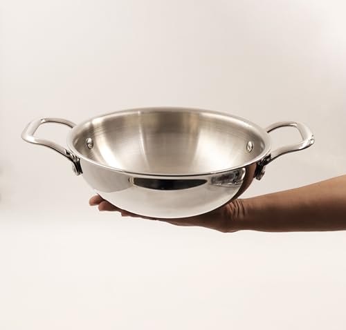 Image 6 of Spillbox Stainless Steel Sandwich Triply Kadhai