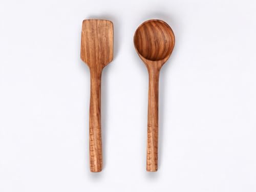 Image 1 of Default Title for the product Vesta Homes Sheesham Wood Premium Spoon Set of 2