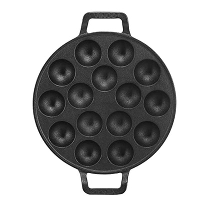 Image 1 of Default Title for the product Vinod Legacy Cast Iron Paniyarakkal Pan-15 Cups,25cm