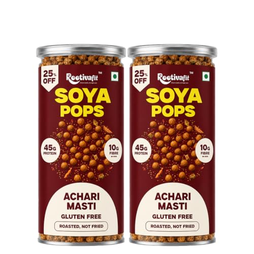 Image 7 of Achari Masti / 120 g (Pack of 2) for the product ROOTIVAFIT Soya Pops