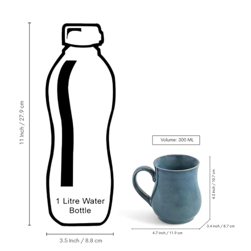 Image 7 of ExclusiveLane Belly Pot Ceramic Coffee Mugs Set of 6 300 ml