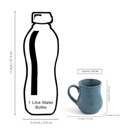Image 7 of ExclusiveLane Belly Pot Ceramic Coffee Mugs Set of 6 300 ml