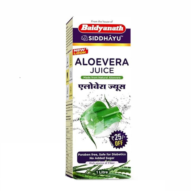 Image 1 of 1 L for the product Baidyanath Aloe Vera Juice - 1 Ltr