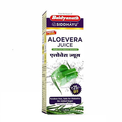 Image 1 of 1 L for the product Baidyanath Aloe Vera Juice - 1 Ltr